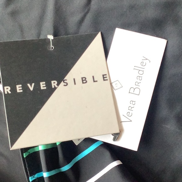 Vera Bradley reversible bikini stripes & black size S NWT Black tankini … - Picture 10 of 15